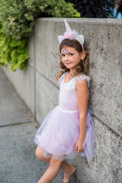 Dreamy Unicorn Dress & Headband, Iridescent/Pink - Little Pickles Toy Store