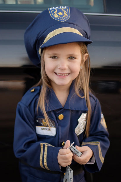 Police Officer Set with 5 Accessories, Size 3-4