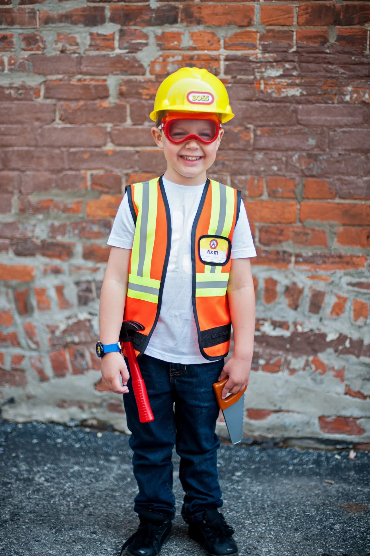 Construction Worker Set, Includes 7 Accessories