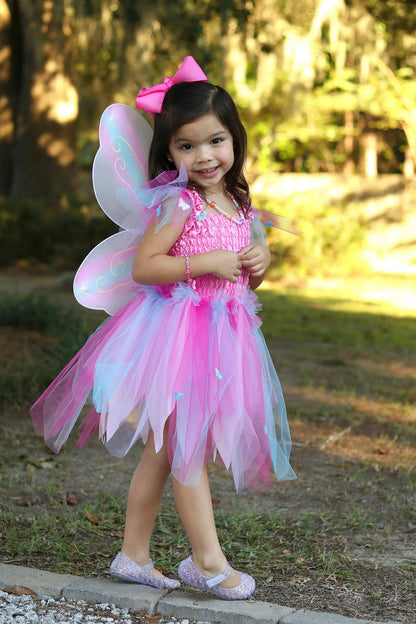 Butterfly Dress & Wings with Wand, Pink/Multi - Little Pickles Toy Store