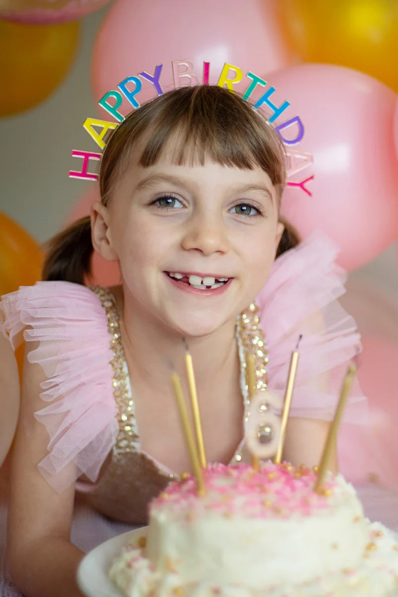 Happy Birthday Multicolored Headband