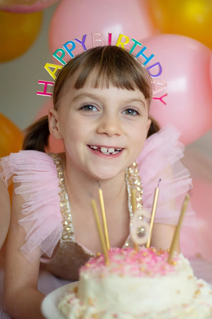 Happy Birthday Multicolored Headband