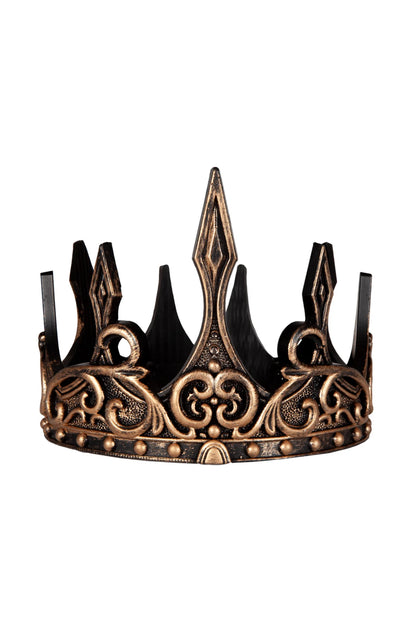 Medieval Crown, Gold/Black - Little Pickles Toy Store