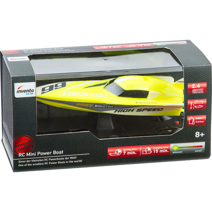 Remote Control Mini Race Boat - Yellow - Little Pickles Toy Store