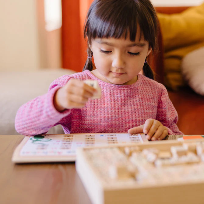 Wooden ABC Activity Stamp Set