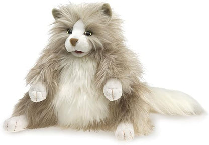 Folkmanis - Fluffy Cat Hand Puppet