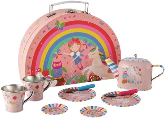 Rainbow Fairy Tin Tea Set - 10 piece