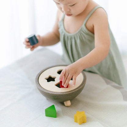 Plan Toys Shape Sorting Bowl - Little Pickles Toy Store