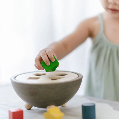 Plan Toys Shape Sorting Bowl - Little Pickles Toy Store