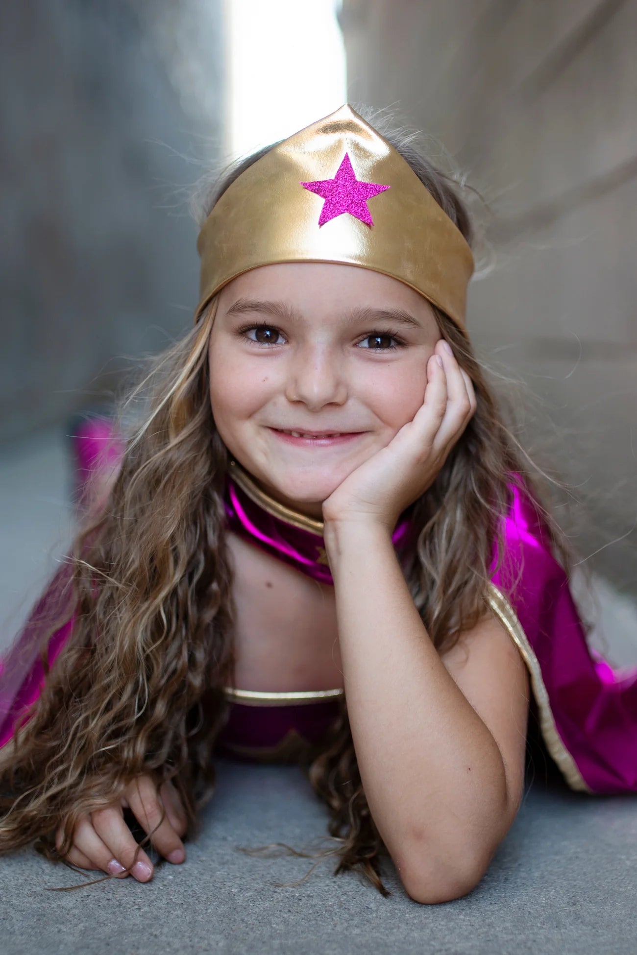 Superhero Star Dress, Cape & Headpiece