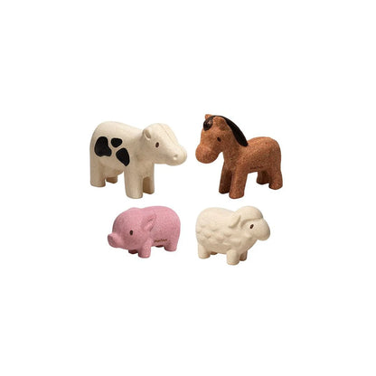 Plan Toys Farm Animals Set - Little Pickles Toy Store