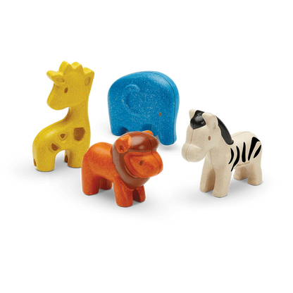 Plan Toys Wild Animals Set - Little Pickles Toy Store