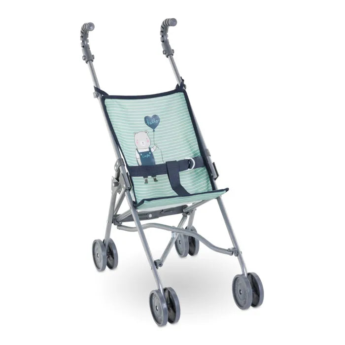 Corolla Umbrella Stroller - Sage Stripe - for 14" 17" & 20" Dolls
