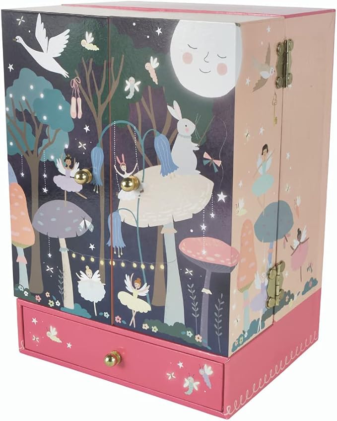 Musical Jewellery Box Wardrobe With Drawer- Enchanted