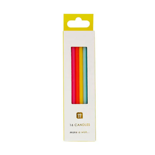 Rainbow Candles 16 pack
