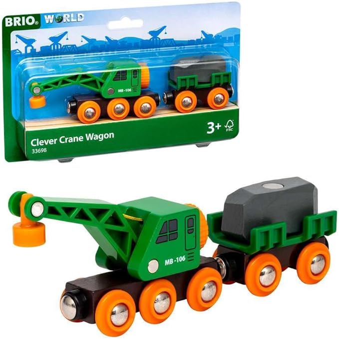 Brio Clever Crane Wagon #33698
