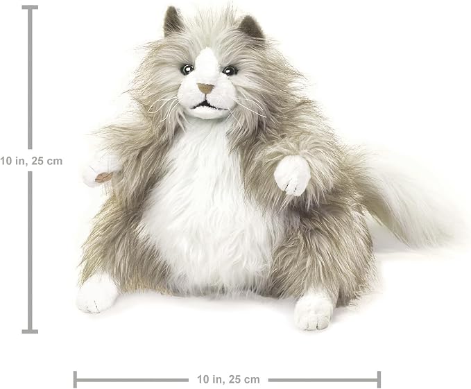 Folkmanis - Fluffy Cat Hand Puppet