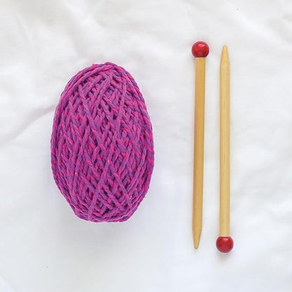 Discover Knitting Scarf Kit - Pink/Violet