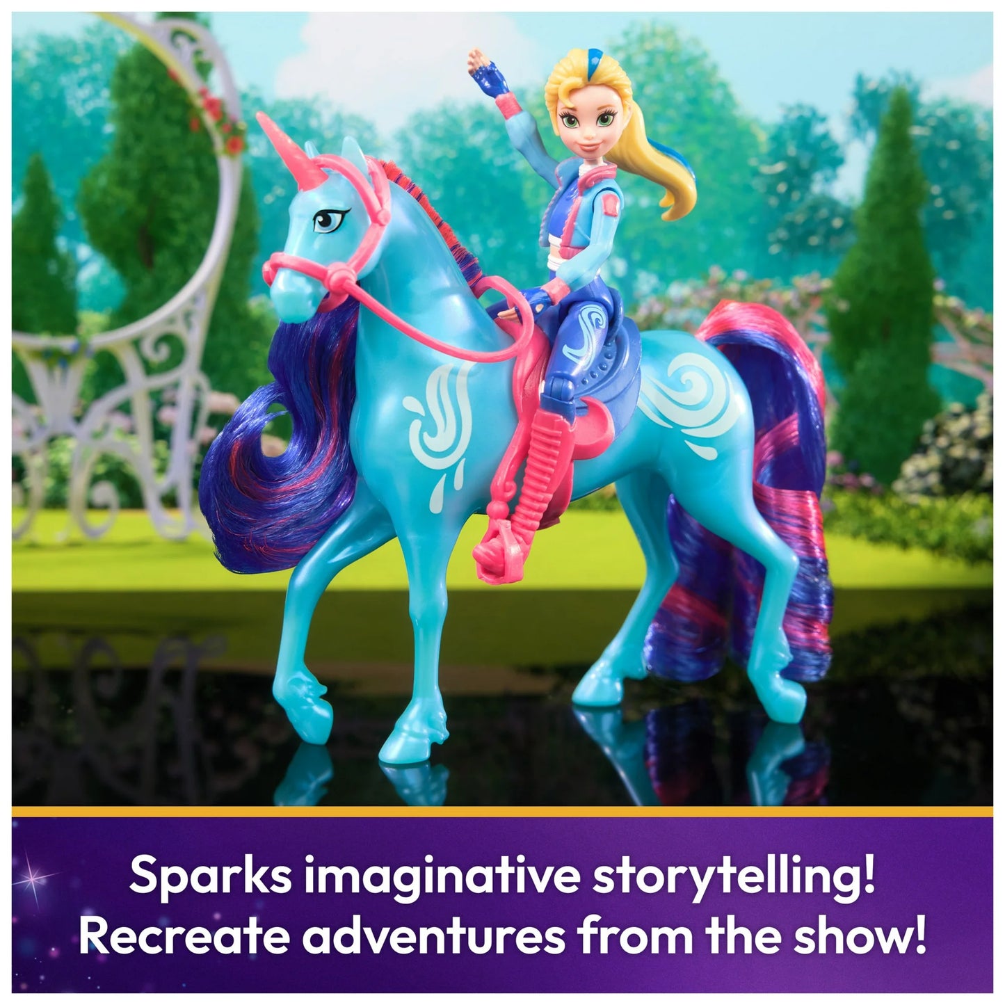Unicorn Academy Train & Glow Isabel & River Collectable Play Set