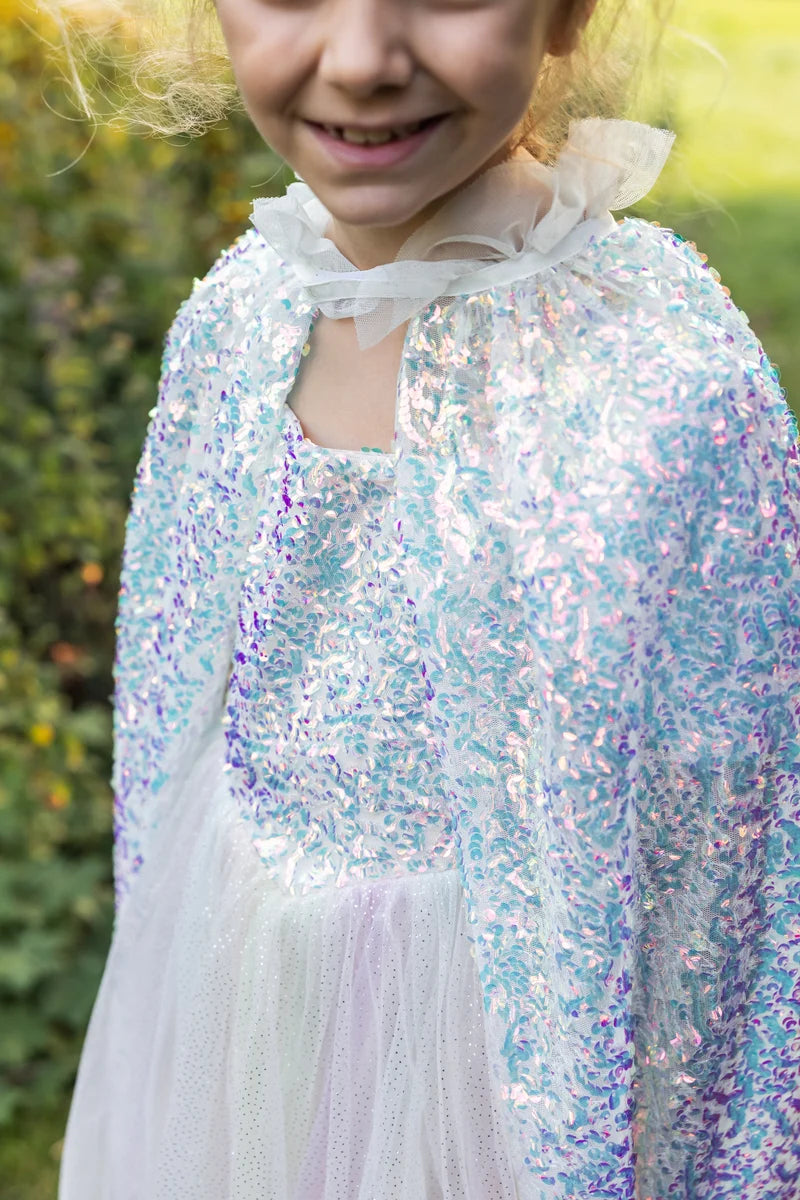 Unicorn Sparkle Cape and Headband, Size 4-6
