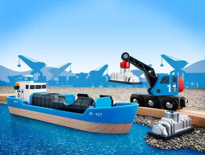 Brio Freight Ship & Crane #33534 - Little Pickles Toy Store