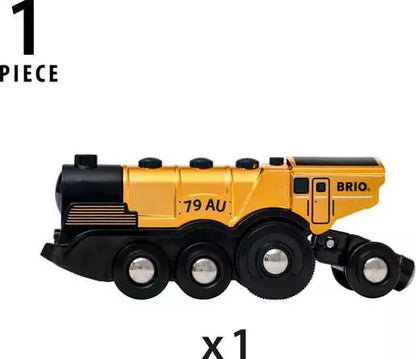 Brio Battery Powered Mighty Gold Action Locomotive #33630 - Little Pickles Toy Store