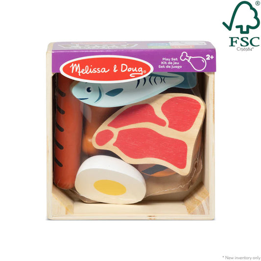 Wooden Food Groups Play Set -  Protein