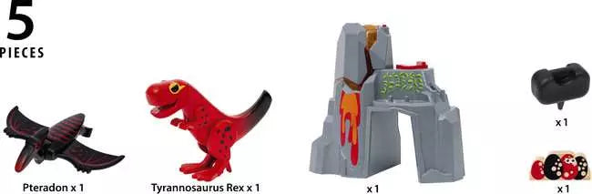 Brio Dinosaur Erupting Volcano Set