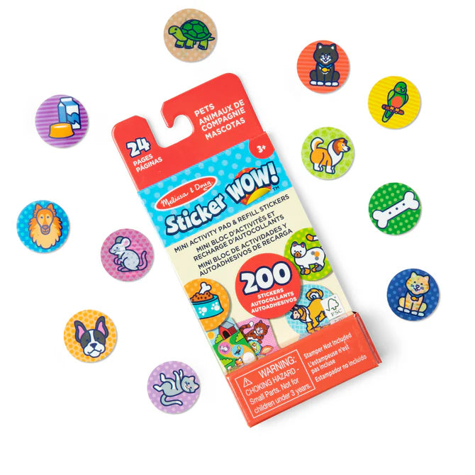 Sticker WOW! Mini Activity Pad & Refill Stickers - Pets