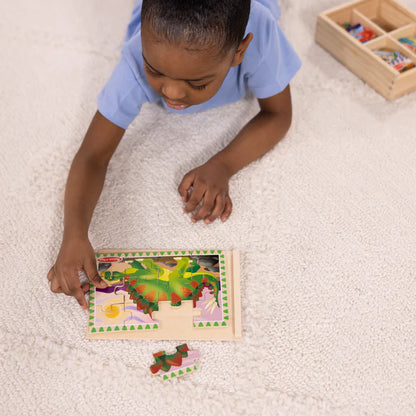 Dinosaurs Puzzles in a Box - 4 Puzzles