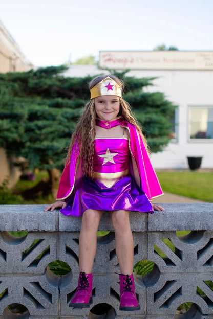 Superhero Star Dress, Cape & Headpiece - Little Pickles Toy Store
