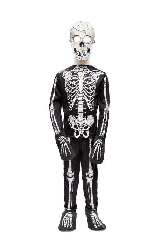 GID Skeleton Shirt Pants Mask, Size 5-6
