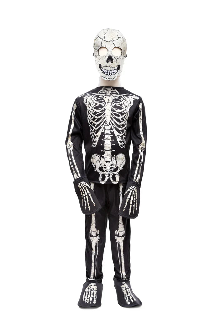 GID Skeleton Shirt Pants Mask, Size 3-4