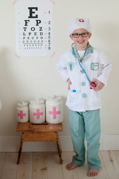 Green Doctor Set, Includes 6 Accessories - Little Pickles Toy Store