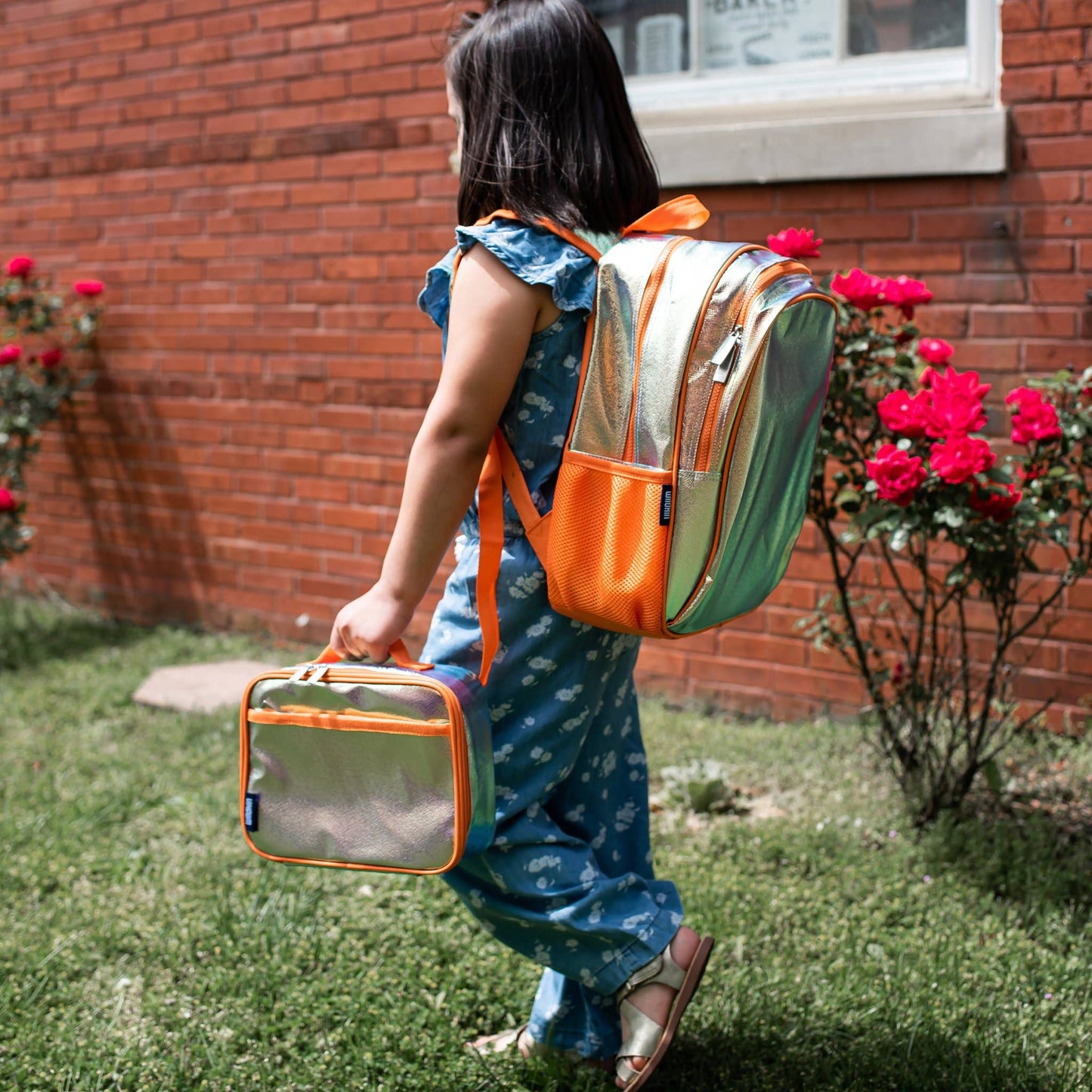 Orange Shimmer Lunch Box