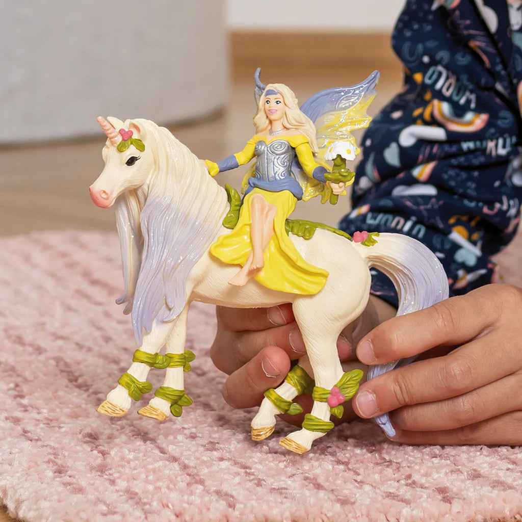 Schleich Fairy Sera with blossom unicorn