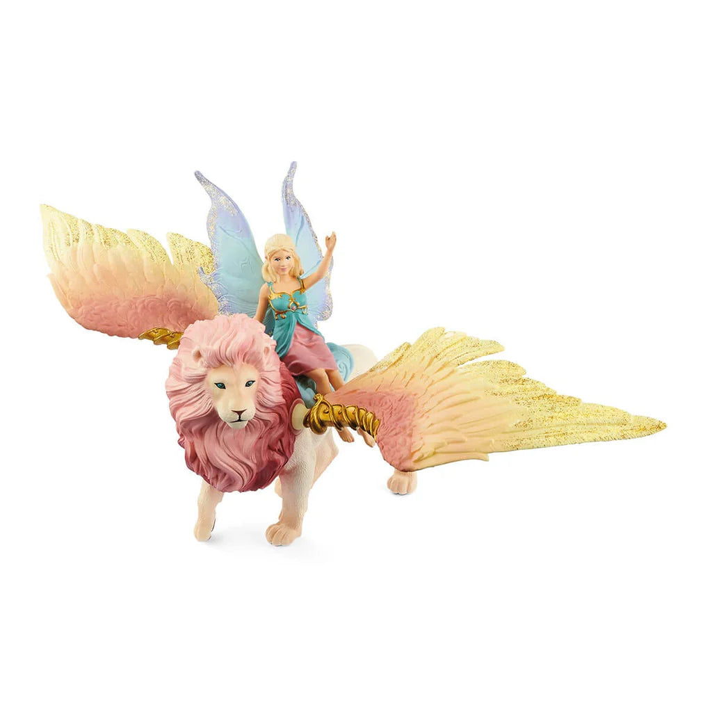 Schleich Fairy in Flight on Winged Lion