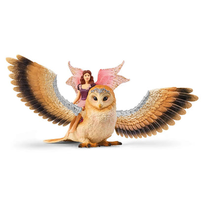 Schleich Fairy in Flight on Glam-Owl - Little Pickles Toy Store