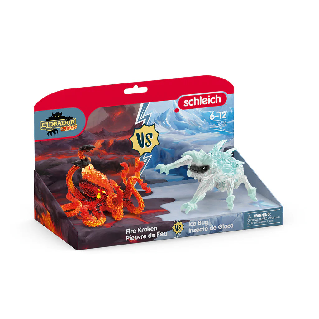 Schleich Ice bug vs Fire kraken