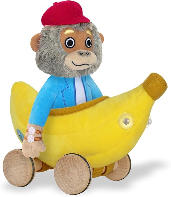 Bananas Gorilla with Car Soft Toy