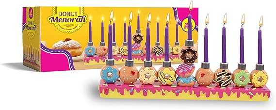 Ceramic Menorah- Donuts