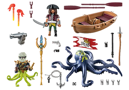 Battle with the Giant Octopus