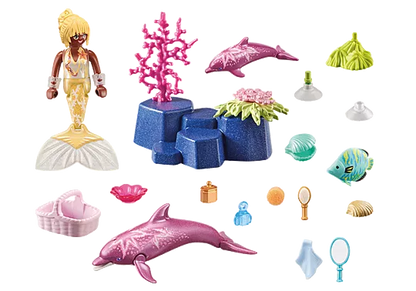 Mermaid with Dolphins - Little Pickles Toy Store