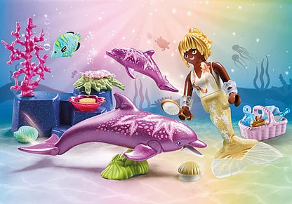 Mermaid with Dolphins - Little Pickles Toy Store