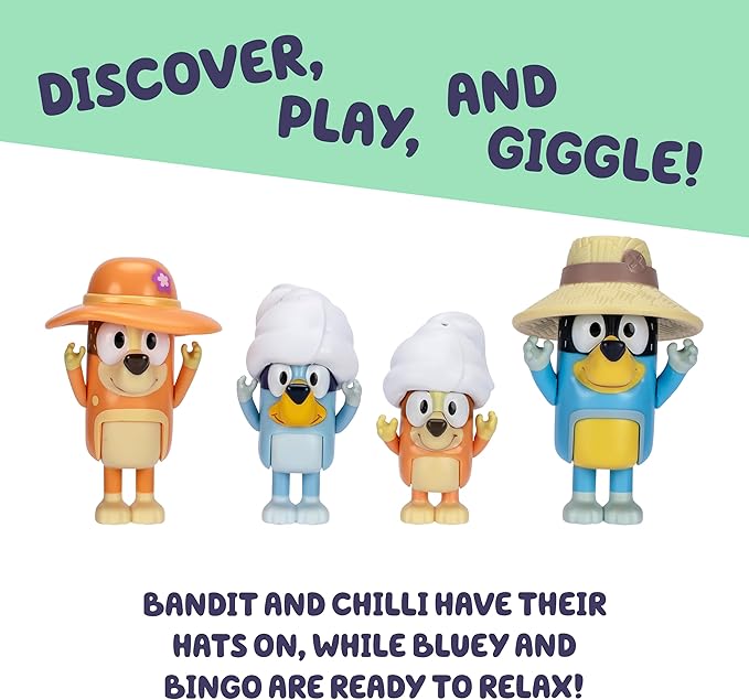 Bluey S11 Figures, Family Trip