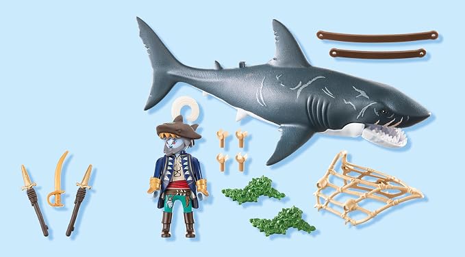 Playmobil Giant Shark with Pirate #71793