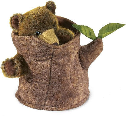 Folkmanis - Bear in a Tree Stump Hand Puppet