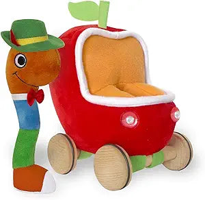 Lowly Worm with Car Soft Toy