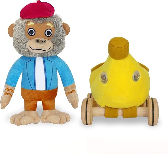 Bananas Gorilla with Car Soft Toy