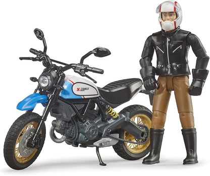 Scrambler Ducati Desert Sled with Driver